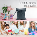 Waterproof Wet Bag for Swimsuit, Travel Beach Wet Dry Bag, Hidden Zipper Reusable Gray Wet Bags, for Travel Beach Wet Swimsuits Toiletries Diapers Dirty Gym Clothes Laundry Bag by TinyTreasures Baby Boutique