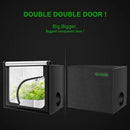 MELONFARM 24"x16"x20" Grow Tent, Double Transparent Viewing Door Indoor Grow Tent, Growing Tent with High Reflective Mylar & Floor Tray, Plant Tent for Indoor Hydroponics Growing by GreenHaven Gardens