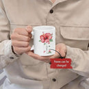 Personalized Hibiscus Blossom Design Mug, Custom Name Vibrant Flower Coffee Cup, Customized Mug For Floral Enthusiasts, Novelty Hibiscus Flower Ceramic Cup 11oz 15oz, Gift For Women by CozyNest Decor