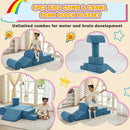 Jela Foam Blocks - Soft Play Equipment with 6 Luxury Miss Fabric Climbing Blocks for Toddlers, Babies & Kids - Lightweight Climb & Crawl Playset by TinyTreasures Baby Boutique
