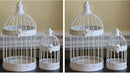 Vela Lanterns Birdcage Decor Candle Holder Lantern Decorative Wedding Table Centerpiece Decorations, White, Set of 4 by CozyNest Decor
