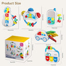 Baby Toys 0-6-12 Months: 5 in 1 Infant Musical Rtattle Teething Toys Sensory Learning Toys with Sounds, Newborn Shower Gifts for Boys & Girls by TinyTreasures Baby Boutique