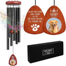 Personalized Pet Memorial Wind Chimes - Dog Memorial Gifts for Loss of Dog,Dogs Remembrance Bereavement Gift,Custom Pet Loss Sympathy Gifts in Memory of Dogs Cats (Design 2) by CozyNest Decor