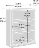 Sauder Miscellaneous Storage 3-Shelf Bookcase/ Book shelf, Mystic Oak finish by CozyNest Decor
