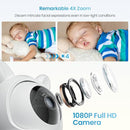 ieGeek Video Baby Monitor with Camera and Audio - 1080P FHD Monitor WiFi Smartphone - Night Vision, Motion Detection, Temper & Humidity Sensor, 2.4GHz WiFi, Pan-Tilt-Zoom via 4.3" Screen and Free APP by TinyTreasures Baby Boutique