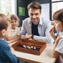 VAMSLOVE Shut The Box Dice Game Wooden Board Table Math Game for 2 Players and Up, 12 Numbers Close The Box with 6 Dice for Kids Adults Family (Instructions Included) by TinyTreasures Baby Boutique