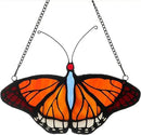 Stained Glass Window Hangings Butterfly Tiffany Style Butterfly Suncatcher for Window Hanging Suncatchers Handcrafted Ornament (Yellow) by GreenHaven Gardens
