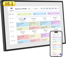 10.1 Inch Smart Digital Calendar & Chore Chart Full HD Touchscreen Display WiFi Sync Electronic Planner for Family Schedules Includes Desk Stand Streamline Home Organization Gift for mother mom women by TinyTreasures Baby Boutique
