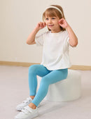 Toddler Girls Leggings 2-Pack Bamboo Viscose Little Girls Casual Stretch Pants by TinyTreasures Baby Boutique