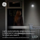 GE LED+ Motion Sensor LED Light Bulbs, 15W, PAR38 Outdoor Security Floodlight, Warm White (2 Pack) by GreenHaven Gardens