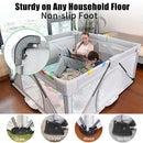 Baby Playpen Foldable, Heyo.Ja Large Play Yard, Playpen for Babies and Toddlers, Play Pens for Babies and Toddlers with Gate, Indoor & Outdoor Portable Play Pen (71"×59") by TinyTreasures Baby Boutique