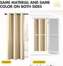 MIULEE Cream Beige Blackout Curtains for Bedroom Living Room 96 Inches Long 2 panels, Thermal Insulated Room Darkening Drapes Solid Grommet Top Noise Reducing Light Blocking Window Curtains 40x96 Inch by TinyTreasures Baby Boutique