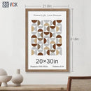 VCK 20x30 Frame 3 Pack - Brown Walnut, Natural Textured Solid Wood Poster Picture Frame, Wall Mounting Hanging by CozyNest Decor