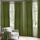 ANRODUO Back Tab Blackout Curtains for Bedroom Living Room, Rod Pocket Pinch Pleated Thermal Insulated Room Darkening Curtains 54 Inches Long 2 Panels, Olive Green, 42 x 54 Inch by TinyTreasures Baby Boutique