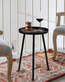 AOJEZOR Side Table: End Table for Any Room - Small Side Tables for Small Spaces All Matte Black with 3 Legged by CozyNest Decor