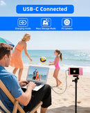 T TAKMLY Digital Camera 5K, Autofocus 16x Zoom 72MP Point and Shoot Cameras Compact Portable with Flash for Kids Boys Girls Teens Students, Anti Shake 2.8'' Screen, 64GB Card Include, Black by TinyTreasures Baby Boutique