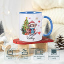 Custom Christmas Coffee Mug Personalized Hot Chocolate Mug for Kids Customized Hot Cocoa Cups with Name 11oz Ceramic Santa Mugs Winter Holiday Xmas Mugs Christmas Gifts for Family Kids Xmas Decor by TinyTreasures Baby Boutique