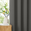 NICETOWN 100% Blackout Curtains 63 inch Length, Grommet Portable Curtains Thermal Insulated Lightweight Window Treatments Privacy for Travel/Bedroom, Dark Grey, W52 x L63, 2 Panels by TinyTreasures Baby Boutique