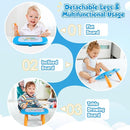 Smasiagon Toddler Girl Boy Toys,Magnetic Drawing Board for Toddlers 1-3,Early Learning Doodle Board Writing Painting Sketch Pad, Birthday Christmas Halloween Easter Gifts for 1 2 3 Year Old (Blue) by TinyTreasures Baby Boutique