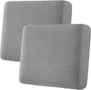 H.VERSAILTEX Super Stretch Individual Seat Sofa Covers Slipcover Sets Thick Jacquard Textured Twill Fabric (2 Piece Large Sofa Cushion Covers, Dove) by CozyNest Decor
