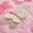 7 PCs Pink Embroidery Butterfly Nursery Crib Bedding Set 100% Cotton Baby Girl 3D Butterfly Themed Cot Bedding Set 1 Quilt, 2 Fitted Sheet, 1 Window Valance, 3 Butterfly Shaped Wall Decor by TinyTreasures Baby Boutique