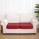 hyha Waterproof Couch Cushion Covers, Stretch Sofa Couch Seat Slipcover for Dog Washable, Non-Slip Waterproof Outdoor Cushion Covers for Patio Furniture Replacement (2 Pieces, Wine Red) by CozyNest Decor