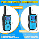 Wishouse Walkie Talkies for Kids Rechargeable Long Range,Xmas Birthday Gift for 4 5 6 7 8 9 Year Old Boys Girls,Hiking Gear Camping Games Cool Toys with NOAA,SOS Siren,Lamp,Lanyards,2 Pack Pink Yellow by TinyTreasures Baby Boutique