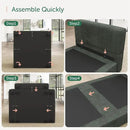 HONBAY Modular Sectional Sofa with Storage Corduroy U Shaped Sofa Modular Sectional Couches for Living Room,Green by CozyNest Decor