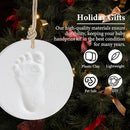 Baby Handprint Footprint Keepsake Ornament Kit, Personalized Baby Foot Printing Kit for Newborn Clay Impression Handmade DIY Imagination to Create by TinyTreasures Baby Boutique