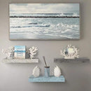 Sorbus Floating Shelves - 3 Pack 16 Inch Rustic Grey Blue Rustic Wall Shelves for Bedroom, Kitchen, Living Room, Bathroom Shelves, Home Decor, Office - Floating Shelf for Trophies, Frames by CozyNest Decor