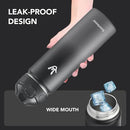 Enerbone 24 oz Insulated Water Bottle, Stainless Steel Bottle with Carrying Strap, Double-Wall Vacuum Insulation Design, Leakproof Sports Bottle with Straw, Keep Drinks Cold or Hot for Hours by CozyNest Decor