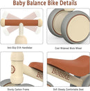 Baby Balance Bike Toys for 12-36 Months Kids Toy Boy and Girls Gifts Toddler Best First Birthday Gift Children Walker No Pedal Infant 4 Wheels Bicycle (Classic, White) by TinyTreasures Baby Boutique