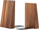 Muso Wood Book Ends, Thickened Wooden Bookends for Heavy Books, Creative Decorative Bookends for Shelves, Non-Skid Book Ends, Handmade Acacia Wood Bookends by CozyNest Decor