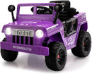 TOBBI 12V Kids Electric Ride On Car Toy, Children Battery Powered Truck to Drive, Motorized Vehicles for Toddlers 3-6 with with Off-Road Wheels/Suspension/Horn/LED Lights-Purple by TinyTreasures Baby Boutique