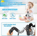 High Contrast Baby Toys - Black & White Hanging Toys for Car Seat, Stroller & Crib | Newborn Essentials 0-6 Months | Perfect by TinyTreasures Baby Boutique