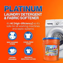 Ultra Fresh 5 Gallon Liquid Laundry Detergent Washing Soap with Spring Fresh Fabric Softener for All Machine Types, 6X Platinum, Up to 640 Loads by CozyNest Decor