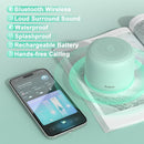 Bobtot Portable Bluetooth Speakers with Strap Easy to Carry, Wireless IPX5 Waterproof Mini Speaker with Loud Stereo Sound, 20 Hours Playtime, Rechargeable Battery, Built-in Microphone, Green by TinyTreasures Baby Boutique