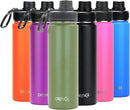 Drinco Stainless Steel Water Bottle Spout Lid Vacuum Insulated Double Wall Water Bottle Wide Mouth (40oz 32oz 22oz 18oz 14oz) Leak Proof Keeps Cold or Hot (22 oz, 22oz Forest) by CozyNest Decor