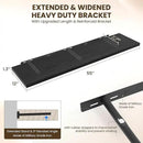 55" Floating Shelves for Wall, 12" Deep Slim Black Floating Shelves, Wall-Mounted Shelves for Bedroom, Living Room, Kitchen, Bathroom - Set of 2 by CozyNest Decor