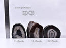 AMOYSTONE Earth Tone Agate Candle Stand 1.5-2lb Spa & Yoga Studio Essential | Natural Brazilian Stone | Meditation Sanctuary Decor | Eco-Friendly Spiritual Gift by CozyNest Decor