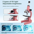 Microscope for Kids 40X-2000X with LED supplemental Light, Slides and specimens, Microscope for Kids 8-12 for School Labs and homeschooling. by TinyTreasures Baby Boutique
