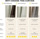 NICETOWN Plylux Blackout Curtains 95" Long for Office Dining Room, Thermal Insulated Sound Reducing Light Block Curtain Panels for Bedroom Modern Room Decorative (52" Wide, 2 Pieces, Sand) by TinyTreasures Baby Boutique