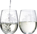 Chihuahua Stemless Wine Glasses Set Of 2 By Dog Lover Glass Gifts For Mom Dad Sister by The Wine Savant