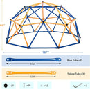 JAXPETY 10 FT Climbing Dome, Toddler Outdoor Climbing Toys, Kids Jungle Gym for Backyard, Playground Doorway Geometric Dome for Kids 8-12 Climber, Metal Outside Climbing Gym, Capacity 500 Lbs by TinyTreasures Baby Boutique