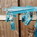 HANGERWORLD 20 Clip Hanging Laundry Drying Rack for Socks, Underwear and Baby Clothes by TinyTreasures Baby Boutique