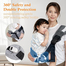 Baby Carrier Newborn to Toddler-Adjustable Baby Sling Carrier,Toddler Carrier for 25-60lbs,Comfortable to Baby Sling for Hands-Free Carrying (Gray) by TinyTreasures Baby Boutique