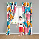 Cat Curtain Panels for Girls - 2Pcs Cat Blackout Curtains for Girls Bedroom, 84W x 84L by TinyTreasures Baby Boutique