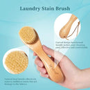 BFWood 2PCS Laundry Stain Brush - Natural Soft Boar Bristles, Removes Tough Stains from Delicate Fabrics Like Knits, Cotton, and Linens, Gentle on Fabrics, No Damage by CozyNest Decor