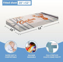 Personalized Baby Crib Bedding Set, 5 Pcs Custom Baby Crib Set with Name, Soft Flannel Deer Crib Bedding Set for Boys, Double Layer Nursery Bedding Set, Toddler Infant Bedding Set Parents Gift by TinyTreasures Baby Boutique