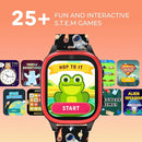 PlayZoom 4 Kids Smartwatch, Educational Tech Toy – 25+ Games, Selfie Camera, Audiobooks, Step Tracker, Water‑Resistant, Parental Controls, Long Battery, Ages 4‑12 by TinyTreasures Baby Boutique